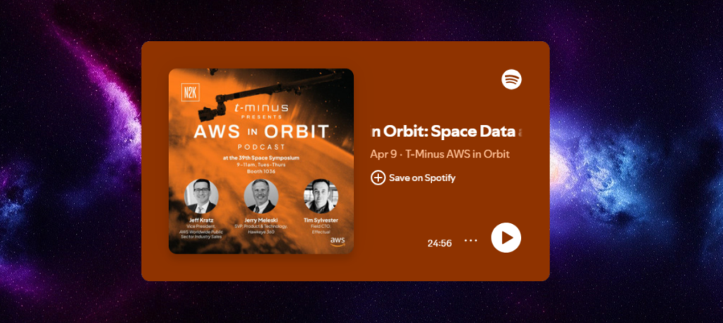 Podcast – AWS in Orbit: Space Data and Resiliency