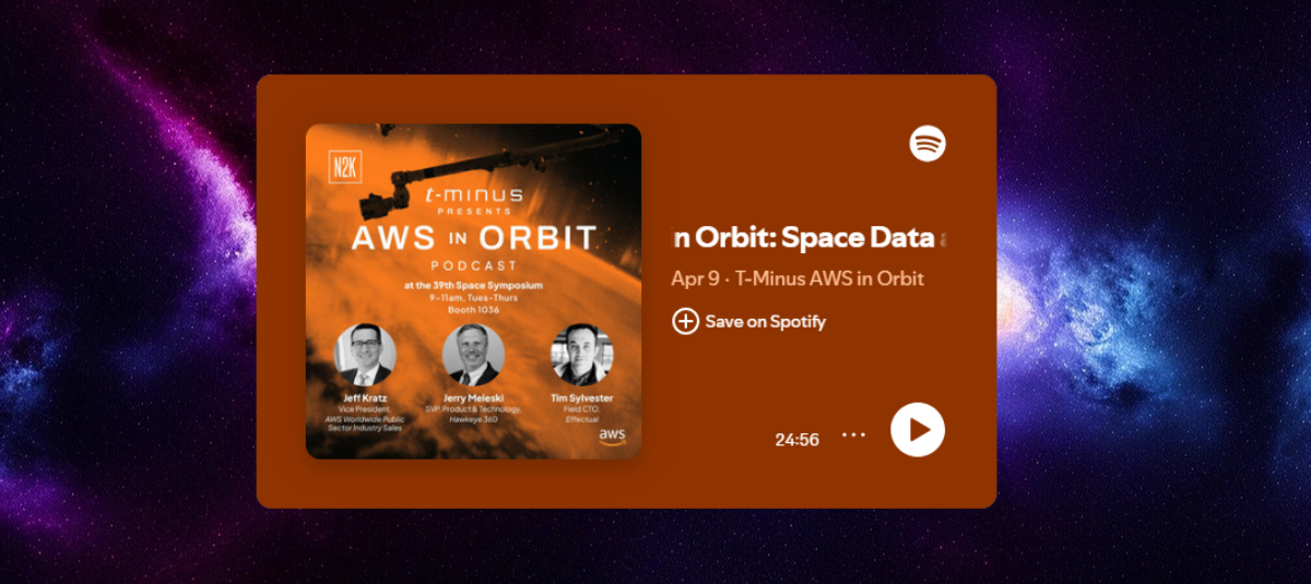 Podcast – AWS in Orbit: Space Data and Resiliency